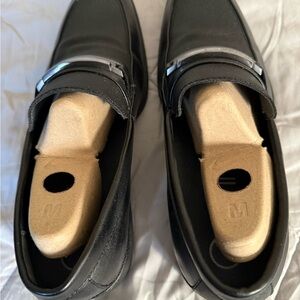 Calvin Klein Black Slip-On Loafers with Silver Accent